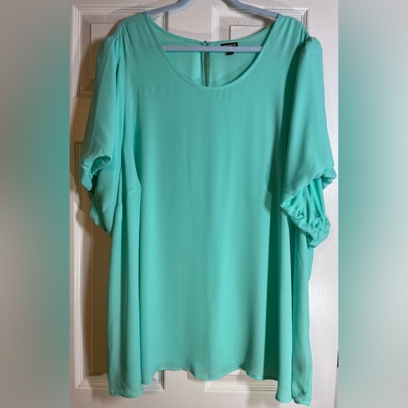 TORRID Women’s Plus Size Abbey Georgette Puff Sleeve Blouse Size 5 - Picture 4 of 6